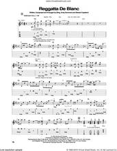 Cover icon of Regatta De Blanc sheet music for guitar (tablature) by The Police, Andy Summers, Stewart Copeland and Sting, intermediate skill level