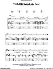 Cover icon of Truth Hits Everybody sheet music for guitar (tablature) by The Police and Sting, intermediate skill level