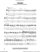 Cover icon of Paradox sheet music for guitar (tablature) by Kansas, Kerry Livgren and Steve Walsh, intermediate skill level