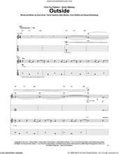 Cover icon of Outside sheet music for guitar (tablature) by Foo Fighters, Chris Shiflett, Dave Grohl, Georg Ruthenberg, Nate Mendel and Taylor Hawkins, intermediate skill level