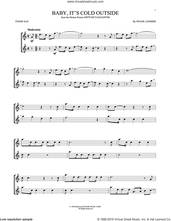 Cover icon of Baby, It's Cold Outside sheet music for tenor saxophone solo by Frank Loesser, intermediate skill level