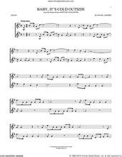 Cover icon of Baby, It's Cold Outside sheet music for violin solo by Frank Loesser, intermediate skill level