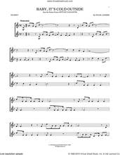 Cover icon of Baby, It's Cold Outside sheet music for trumpet solo by Frank Loesser, intermediate skill level
