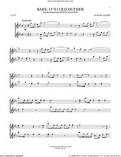 Cover icon of Baby, It's Cold Outside sheet music for flute solo by Frank Loesser, intermediate skill level