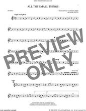 Cover icon of All The Small Things sheet music for trumpet solo by Blink 182, Mark Hoppus, Tom DeLonge and Travis Barker, intermediate skill level