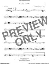 Cover icon of Kansas City sheet music for alto saxophone solo by Mike Stoller, The Beatles, Wilbert Harrison, Jerry Leiber and Jerry Lieber & Mike Stoller, intermediate skill level