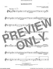 Cover icon of Kansas City sheet music for violin solo by Mike Stoller, The Beatles, Wilbert Harrison, Jerry Leiber and Jerry Lieber & Mike Stoller, intermediate skill level