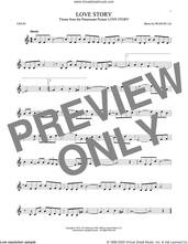 Cover icon of Love Story sheet music for violin solo by Francis Lai, classical score, intermediate skill level