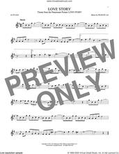 Cover icon of Love Story sheet music for alto saxophone solo by Francis Lai, classical score, intermediate skill level