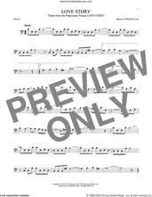 Cover icon of Love Story sheet music for cello solo by Francis Lai, classical score, intermediate skill level