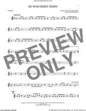 Cover icon of Do Wah Diddy Diddy sheet music for trumpet solo by Manfred Mann, Ellie Greenwich and Jeff Barry, intermediate skill level