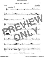 Cover icon of Blue Suede Shoes sheet music for alto saxophone solo by Carl Perkins and Elvis Presley, intermediate skill level