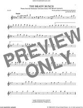 Cover icon of The Brady Bunch sheet music for flute solo by Frank DeVol and Sherwood Schwartz, intermediate skill level