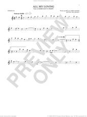 Cover icon of All My Loving sheet music for tenor saxophone solo by The Beatles, John Lennon and Paul McCartney, intermediate skill level