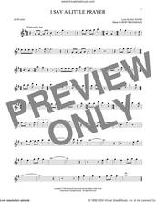Cover icon of I Say A Little Prayer sheet music for alto saxophone solo by Burt Bacharach, Bacharach & David and Hal David, intermediate skill level