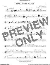 Cover icon of I Say A Little Prayer sheet music for flute solo by Burt Bacharach, Bacharach & David and Hal David, intermediate skill level