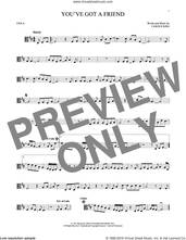 Cover icon of You've Got A Friend sheet music for viola solo by James Taylor and Carole King, intermediate skill level