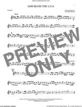 Cover icon of God Bless The U.S.A. sheet music for trumpet solo by Lee Greenwood, intermediate skill level