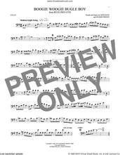 Cover icon of Boogie Woogie Bugle Boy sheet music for cello solo by Andrews Sisters, Bette Midler, Don Raye and Hughie Prince, intermediate skill level