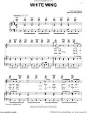 Cover icon of White Wing sheet music for voice, piano or guitar by John David Souther, intermediate skill level