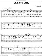 Cover icon of Give You Glory sheet music for voice, piano or guitar by Jeremy Camp, intermediate skill level
