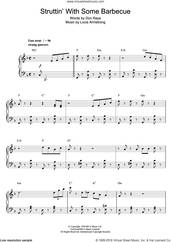 Cover icon of Struttin' With Some Barbecue sheet music for piano solo by Louis Armstrong and Don Raye, intermediate skill level