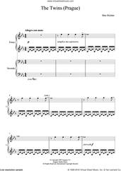 Cover icon of The Twins sheet music for piano four hands by Max Richter, classical score, intermediate skill level