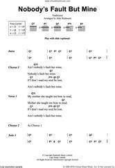 Cover icon of Nobody's Fault But Mine sheet music for guitar (chords) by John Renbourn and Miscellaneous, intermediate skill level