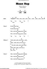 Cover icon of Moon Hop sheet music for guitar (chords) by Derrick Morgan, intermediate skill level
