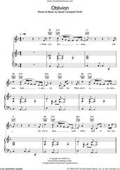 Cover icon of Oblivion sheet music for voice, piano or guitar by Bastille and Daniel Campbell Smith, intermediate skill level