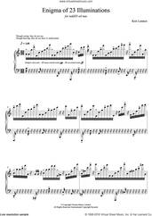 Cover icon of Enigma of 23 Illuminations sheet music for piano solo by Kris Lennox, classical score, intermediate skill level
