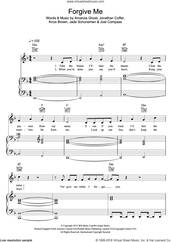 Cover icon of Forgive Me sheet music for voice, piano or guitar by Joel Compass, Amanda Ghost, Jade Schuneman, Jonathan Coffer and Knox Brown, intermediate skill level