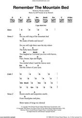 Cover icon of Remember The Mountain Bed sheet music for guitar (chords) by Wilco & Billy Bragg, Jay Bennett, Jeff Tweedy and Woody Guthrie, intermediate skill level