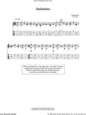 Cover icon of Andantino sheet music for guitar solo (chords) by Fernando Sor, classical score, easy guitar (chords)