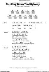 Cover icon of Strolling Down The Highway sheet music for guitar (chords) by Pentangle and Bert Jansch, intermediate skill level