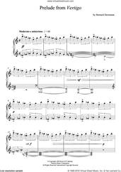 Cover icon of Prelude From Vertigo sheet music for piano solo by Bernard Herrmann, intermediate skill level