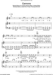 Cover icon of Cannons sheet music for voice, piano or guitar by Kaiser Chiefs, Andrew White, Charles Richard Wilson, Fraser Thorneycroft-Smith, James Rix and Nicholas Baines, intermediate skill level