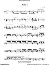Cover icon of Rondo sheet music for guitar solo (chords) by Ferdinando Carulli, classical score, easy guitar (chords)