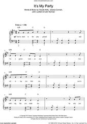 Cover icon of It's My Party sheet music for piano solo by Jessie J, Claude Kelly, Colin Norman, Jessica Cornish and John Lardieri, easy skill level