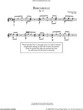 Cover icon of Barcarolle, Op.51 sheet music for guitar solo (chords) by Napoleon Coste, classical score, easy guitar (chords)