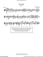 Cover icon of Chasse, Op.51 sheet music for guitar solo (chords) by Napoleon Coste, classical score, easy guitar (chords)