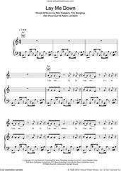 Cover icon of Lay Me Down sheet music for voice, piano or guitar by Avicii, Adam Lambert, Ash Pournouri, Nile Rodgers and Tim Bergling, intermediate skill level