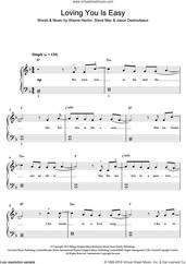 Cover icon of Loving You Is Easy sheet music for piano solo by Union J, Jason Desrouleaux, Steve Mac and Wayne Hector, easy skill level