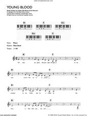 Cover icon of Young Blood sheet music for piano solo (chords, lyrics, melody) by Sophie Ellis-Bextor, Ed Harcourt and Sophie Ellis Bextor, intermediate piano (chords, lyrics, melody)