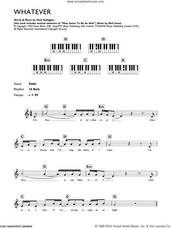 Cover icon of Whatever sheet music for piano solo (chords, lyrics, melody) by Oasis and Noel Gallagher, intermediate piano (chords, lyrics, melody)