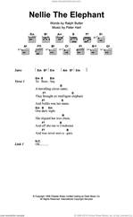 Cover icon of Nellie The Elephant sheet music for guitar (chords) by Toy Dolls, Peter Hart and Ralph Butler, intermediate skill level