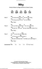 Cover icon of Why sheet music for guitar (chords) by The Byrds, David Crosby and Roger McGuinn, intermediate skill level