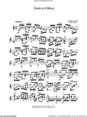 Etude In A Minor sheet music download