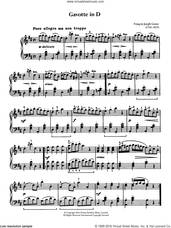 Cover icon of Gavotte sheet music for piano solo by Francois-Joseph Gossec, classical score, intermediate skill level