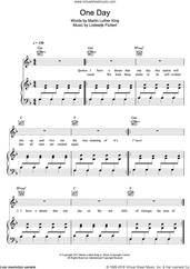 Cover icon of One Day (Vandaag) sheet music for voice, piano or guitar by Bakermat and Martin Luther King, intermediate skill level